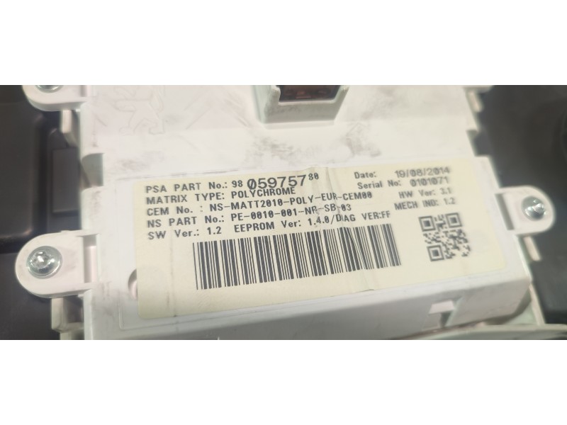 CUADRO INSTRUMENTOS 9805975780  - imagen 3