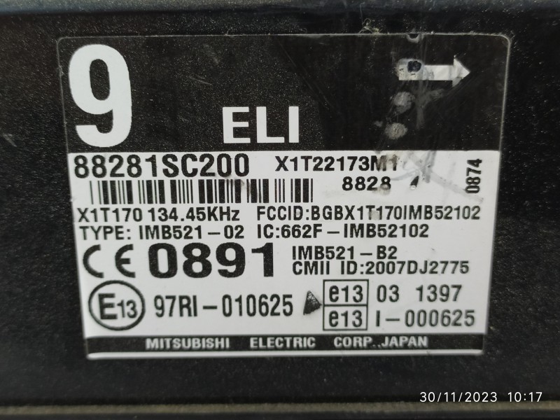 MODULO ELECTRONICO 88281SC200 X1T22173M1  - imagen 2