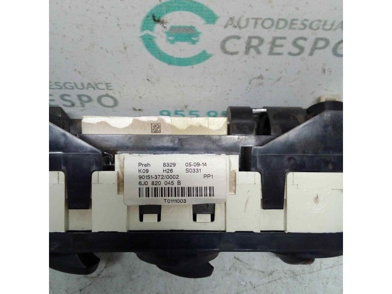 MANDO CALEFACCION / AIRE ACONDICIONADO 6J0820045B  - imagen 2