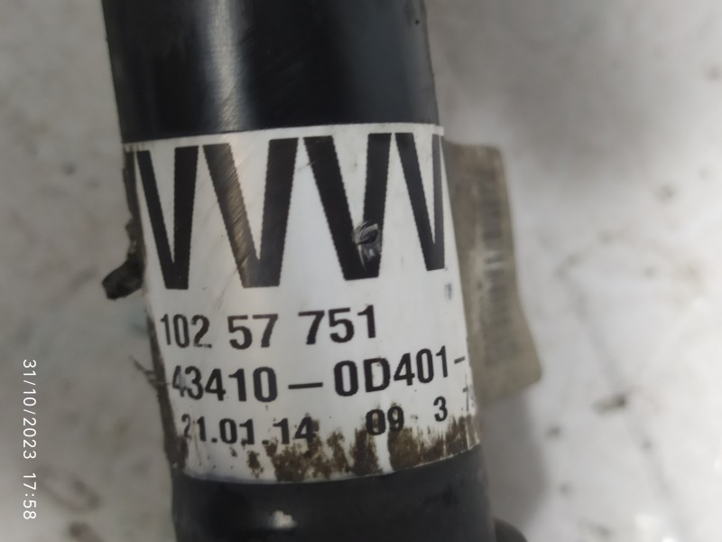 TRANSMISION DELANTERA DERECHA 434100D401 10257751  - imagen 2