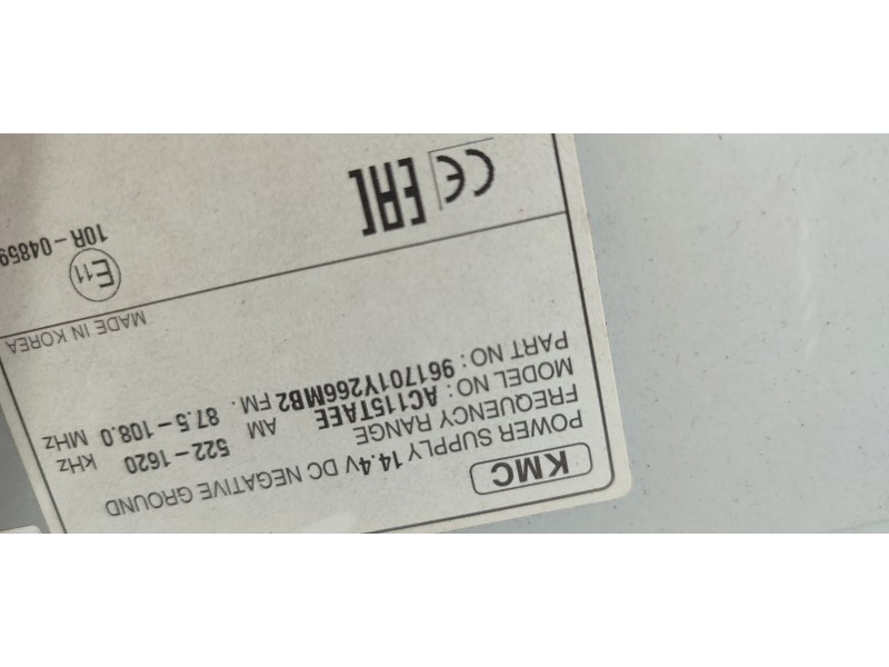 SISTEMA AUDIO / RADIO CD 961701Y266MB2  - imagen 2