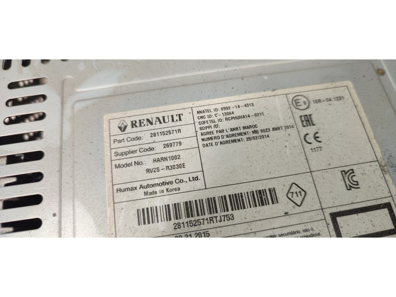 SISTEMA AUDIO / RADIO CD 281152571R  - imagen 3