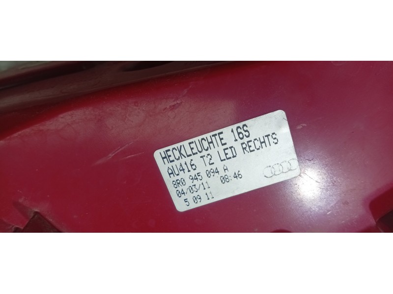 PILOTO TRASERO DERECHO 8R0945094A  - imagen 3