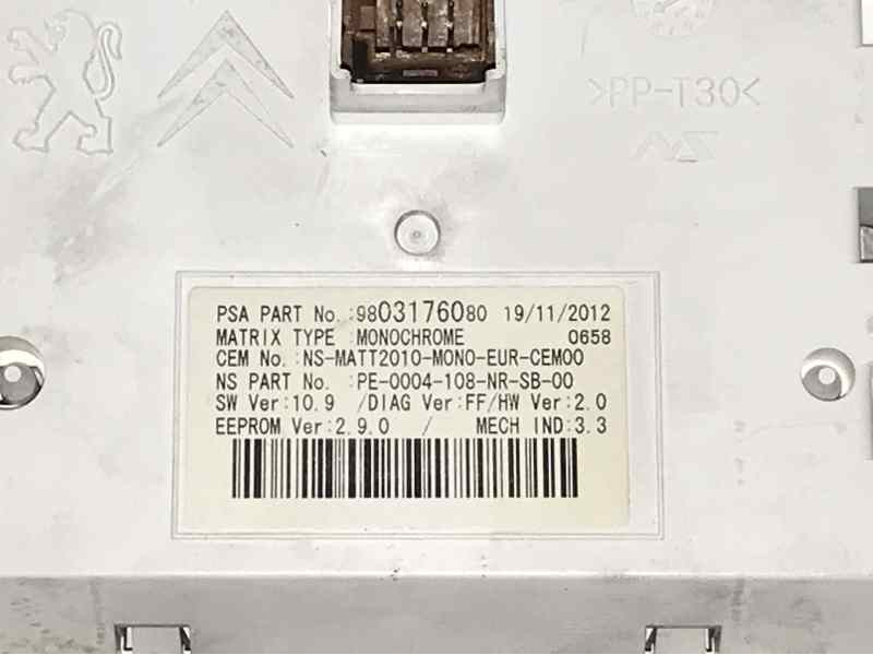 CUADRO INSTRUMENTOS 9803176080  - imagen 3